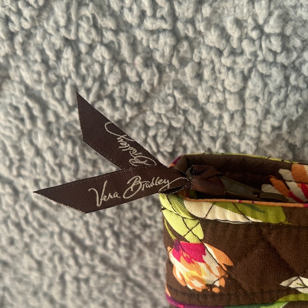 Vera Bradley Quilted Floral Tote - Brown and Pink - Picture 2 of 4